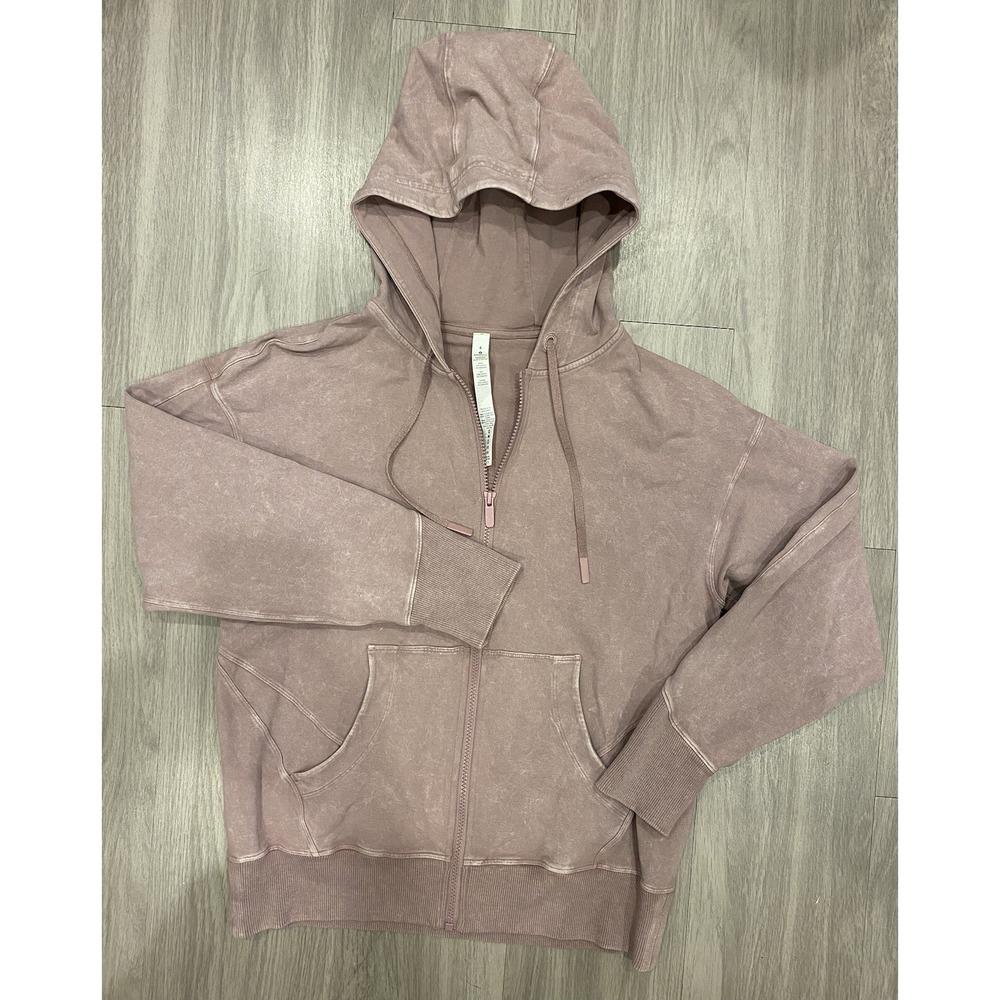 Lululemon Full Zip Hoodie Sweater Jacket Women's‎ Size 4 Pink Purple